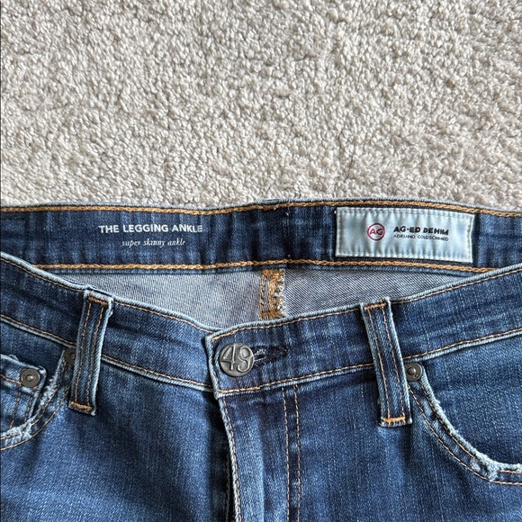 AG Adriano Goldschmied Dark Blue Skinny Jeans - Picture 2 of 4